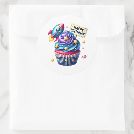 Cupcake Birthday Stickers (Tas)