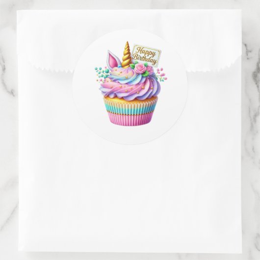 Cupcake Birthday Stickers (Tas)