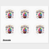 Cupcake Birthday Stickers (Vel)