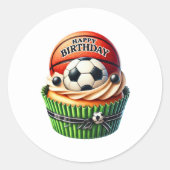 Cupcake Birthday Stickers (Voorkant)