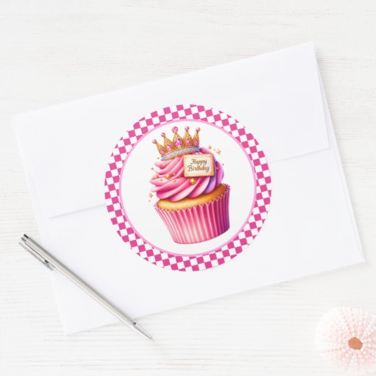Cupcake Birthday Stickers (Envelop)