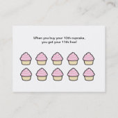 Cupcake Biz Card Blonde versie 1 Klantenkaartje (Achterkant)