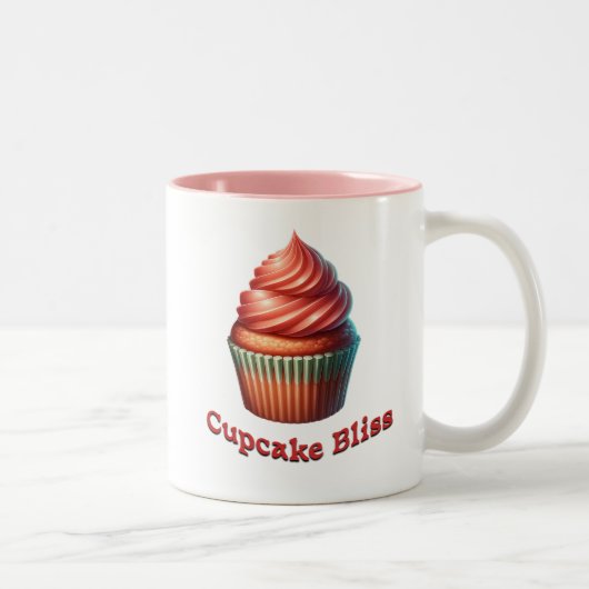 Cupcake Bliss Tweekleurige Koffiemok (Rechts)
