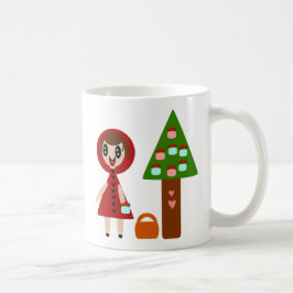 Cupcake-boom en -meisje koffiemok