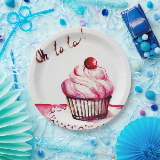 Cupcake-Bord Papieren Bordje (Feest)