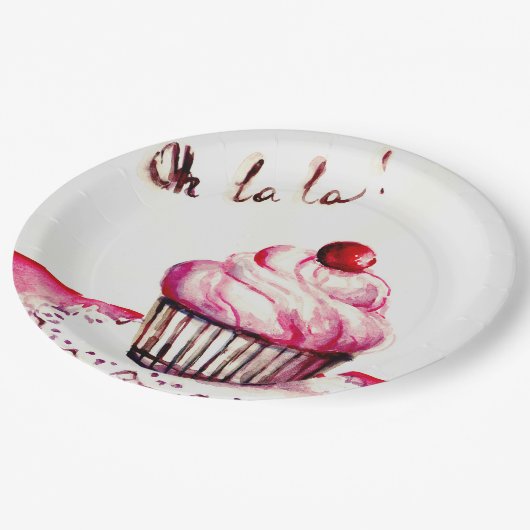 Cupcake-Bord Papieren Bordje (Gekanteld)