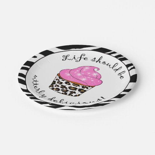 Cupcake-Borden Papieren Bordje (Gekanteld)