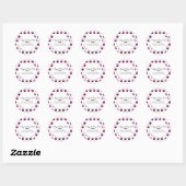 Cupcake Boter Bad Merkverpakking Ronde Sticker (Vel)