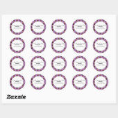 Cupcake Boter Bad Merkverpakking Ronde Sticker (Vel)