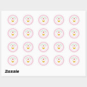 Cupcake Box Stickers Afdichtingen 1.5 "Custom Gedr (Vel)