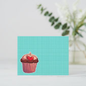 Cupcake Briefkaart (Staand voorkant)