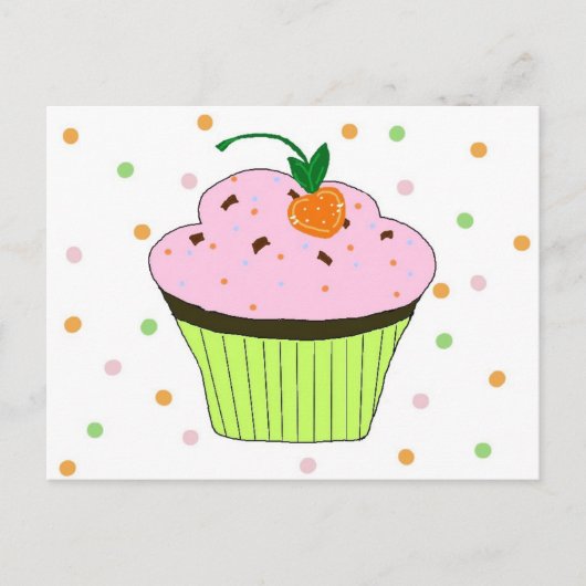 Cupcake Briefkaart (Voorkant)