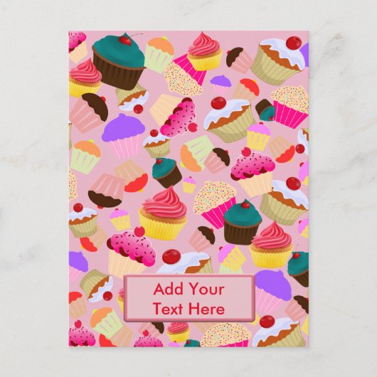 Cupcake Briefkaart (Voorkant)