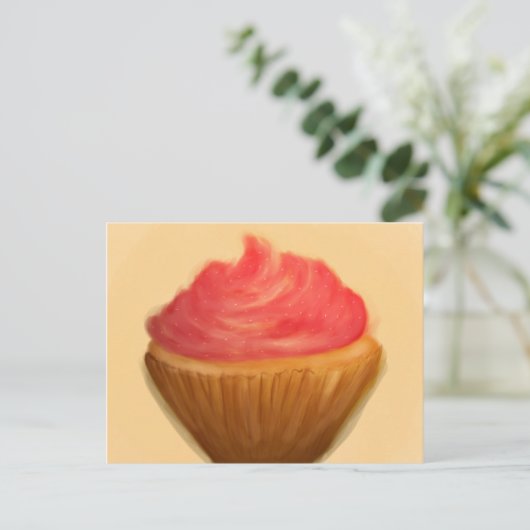  cupcake briefkaart (Staand voorkant)