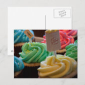 Cupcake-Briefkaart Briefkaart (Voorkant / Achterkant)