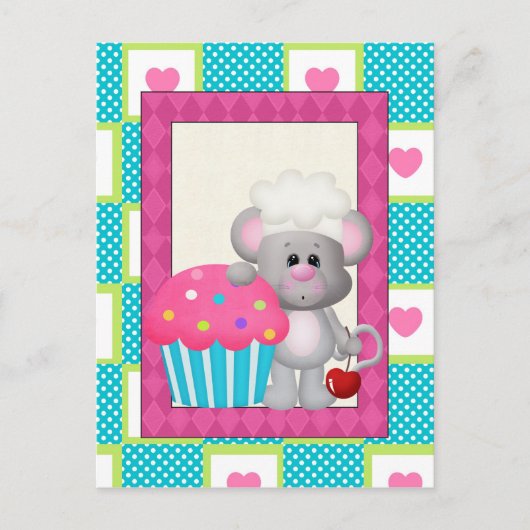 Cupcake-Briefkaart Briefkaart (Voorkant)