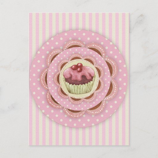 Cupcake-Briefkaart Briefkaart (Voorkant)