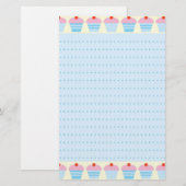 Cupcake Briefpapier (Voorkant / Achterkant)