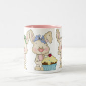Cupcake Bunny-Mok Tweekleurige Koffiemok (Center)