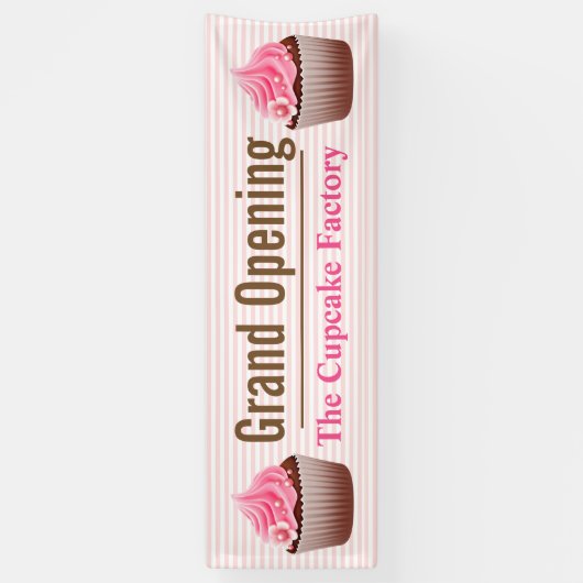 Cupcake Business Custom Banner (Verticaal)