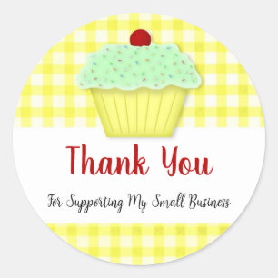 Cupcake Business Hartelijk dank voor uw Sticker
