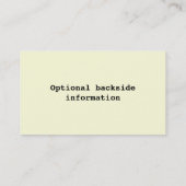 Cupcake Business - Visitekaartje (Achterkant)