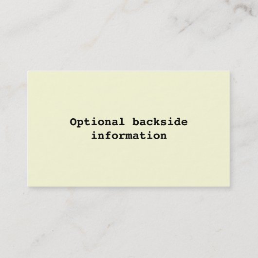 Cupcake Business - Visitekaartje (Achterkant)