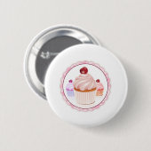 Cupcake-Button Ronde Button 5,7 Cm (Voorkant /achterkant)