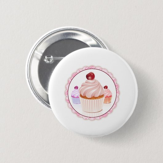 Cupcake-Button Ronde Button 5,7 Cm (Voorkant /achterkant)