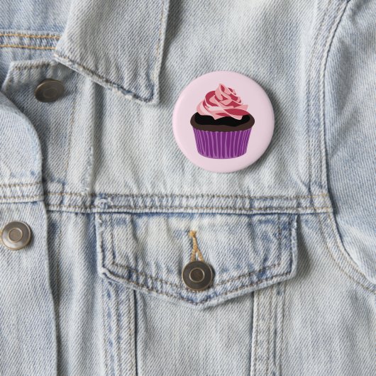 Cupcake-Button Ronde Button 5,7 Cm (In situ)