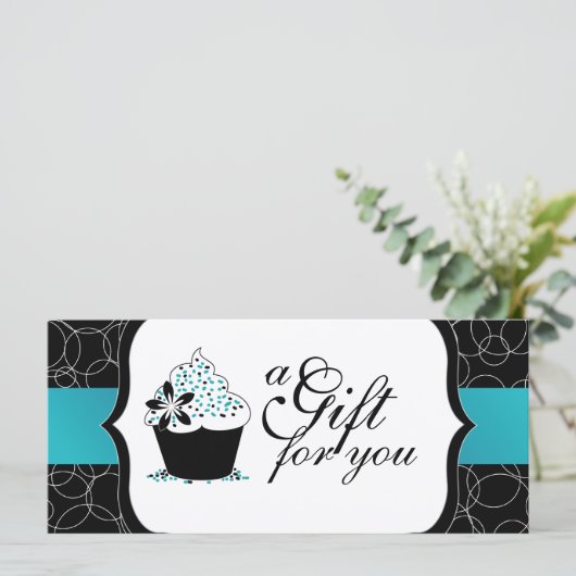 Cupcake Cadeaubon (Staand voorkant)