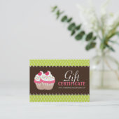Cupcake Cadeaubon Kortingskaartje (Staand voorkant)