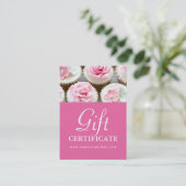 Cupcake Cadeaubon Kortingskaartje (Staand voorkant)