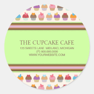 Cupcake Cafe Stickers van bakkerijbedrijven