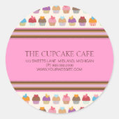 Cupcake Cafe | Stickers van bakkerijbedrijven (Voorkant)