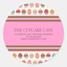 Cupcake Cafe | Stickers van bakkerijbedrijven