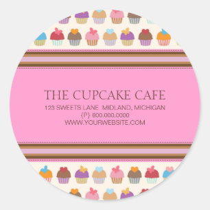 Cupcake Cafe Stickers van bakkerijbedrijven