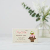 Cupcake Cafe Visitekaartje (Staand voorkant)