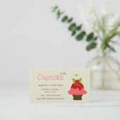 Cupcake Cafe Visitekaartje (Staand voorkant)