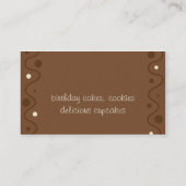 Cupcake Cafe Visitekaartje (Achterkant)