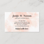 Cupcake Cake Baker Pastry Chef Visitekaartje (Achterkant)