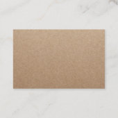 Cupcake Cake Bakery Rustic Kraft Loyalty Reward (Achterkant)