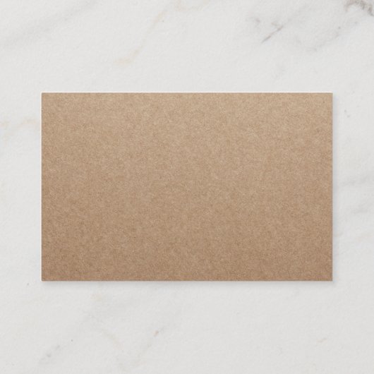 Cupcake Cake Bakery Rustic Kraft Loyalty Reward (Achterkant)