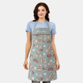 Cupcake Cake Dessert Pattern Women's Cooking Apron Schort (Gedragen)