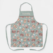 Cupcake Cake Dessert Pattern Women's Cooking Apron Schort (Voorkant)