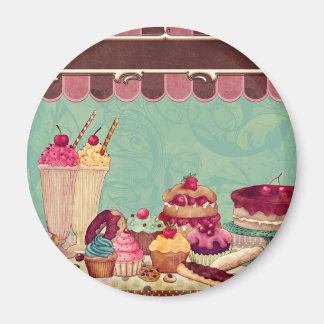 Cupcake Cake Party Sign Banner Magneet