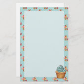 Cupcake Cake Pastries Briefpapier (Voorkant / Achterkant)