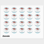 Cupcake Cake Poppen Cookie Bakery Packaging Ronde Sticker (Vel)