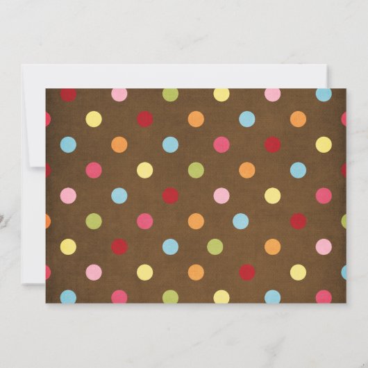 Cupcake Cake verjaardagsfeestje uitnodigingen (Achterkant)