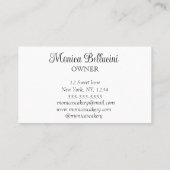 Cupcake Cakes Desserts Sweets Homemade bakery Visitekaartje (Achterkant)